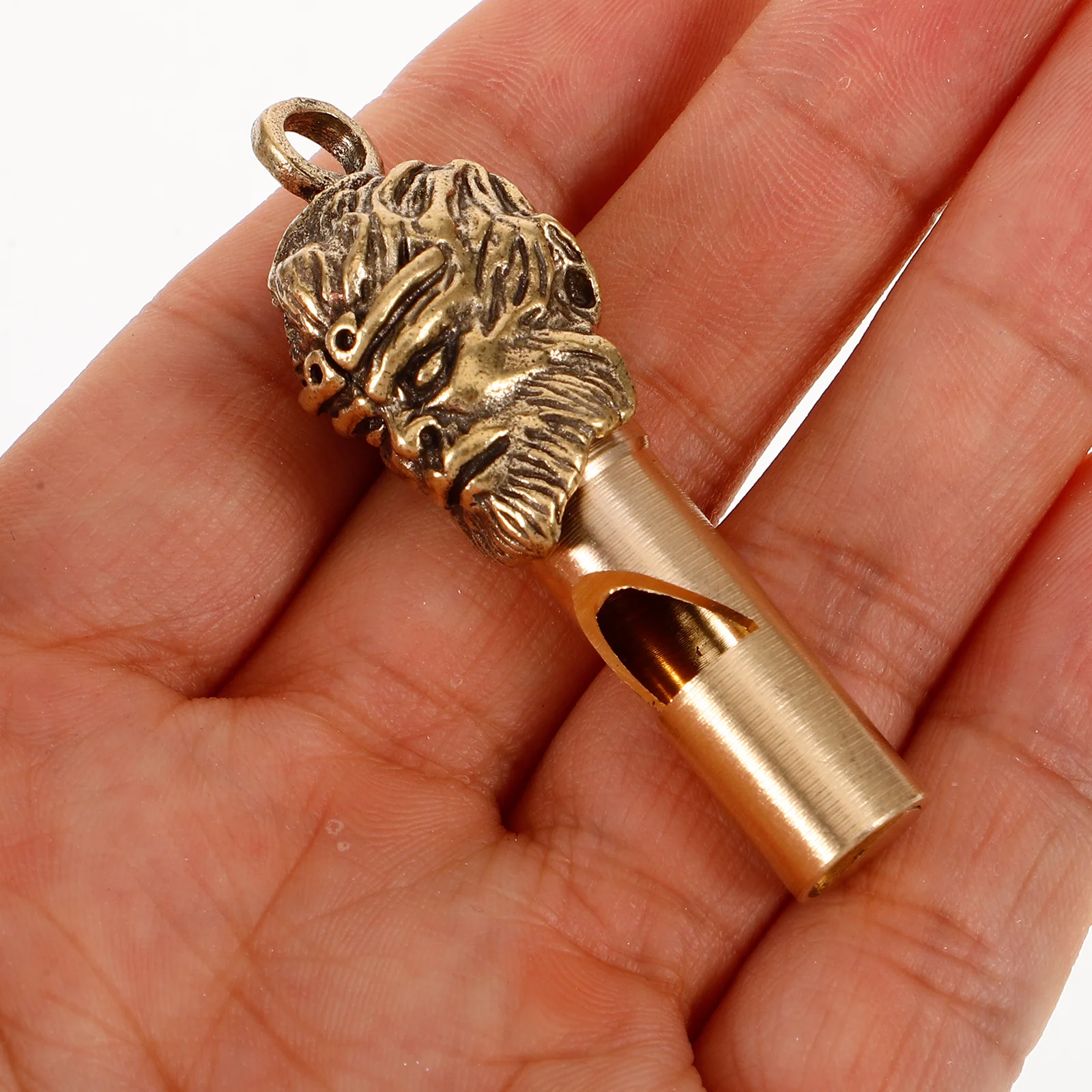 LLavero de cobre de 3 uds., Mini silbato de emergencia portátil para acampar al aire libre, senderismo, silbato de supervivencia, regalo deportivo de supervivencia