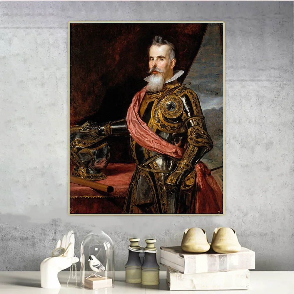 Diego Velazquez 《Don Juan Francisco de Pimentel, X conde de Benavente》 lienzo pintura al óleo decoración colgante de pared decoración del hogar