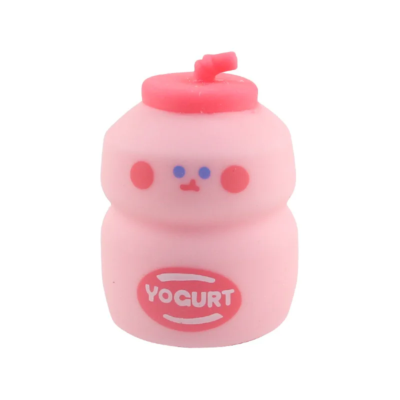 Creative Decompression Milk Jar Kneading Squeeze PU Slow Rebound Cute Cartoon Kids Toy Kawaii Decorations Over Family Girl Gifts