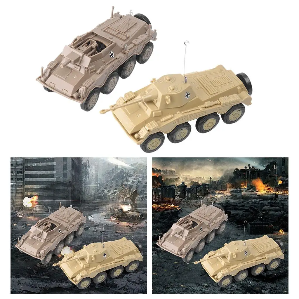 2PCS 4D :72 Armoured Reconnaissance Vehicle Play Collections Keepsake