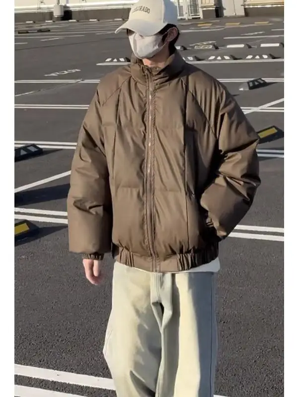 

Водонепроницаемая мотоциклетная куртка из искусственной кожи и хлопка для мужчин, зимняя теплая куртка с воротником-стойкой, в американском ретро-стиле, Cleanfit