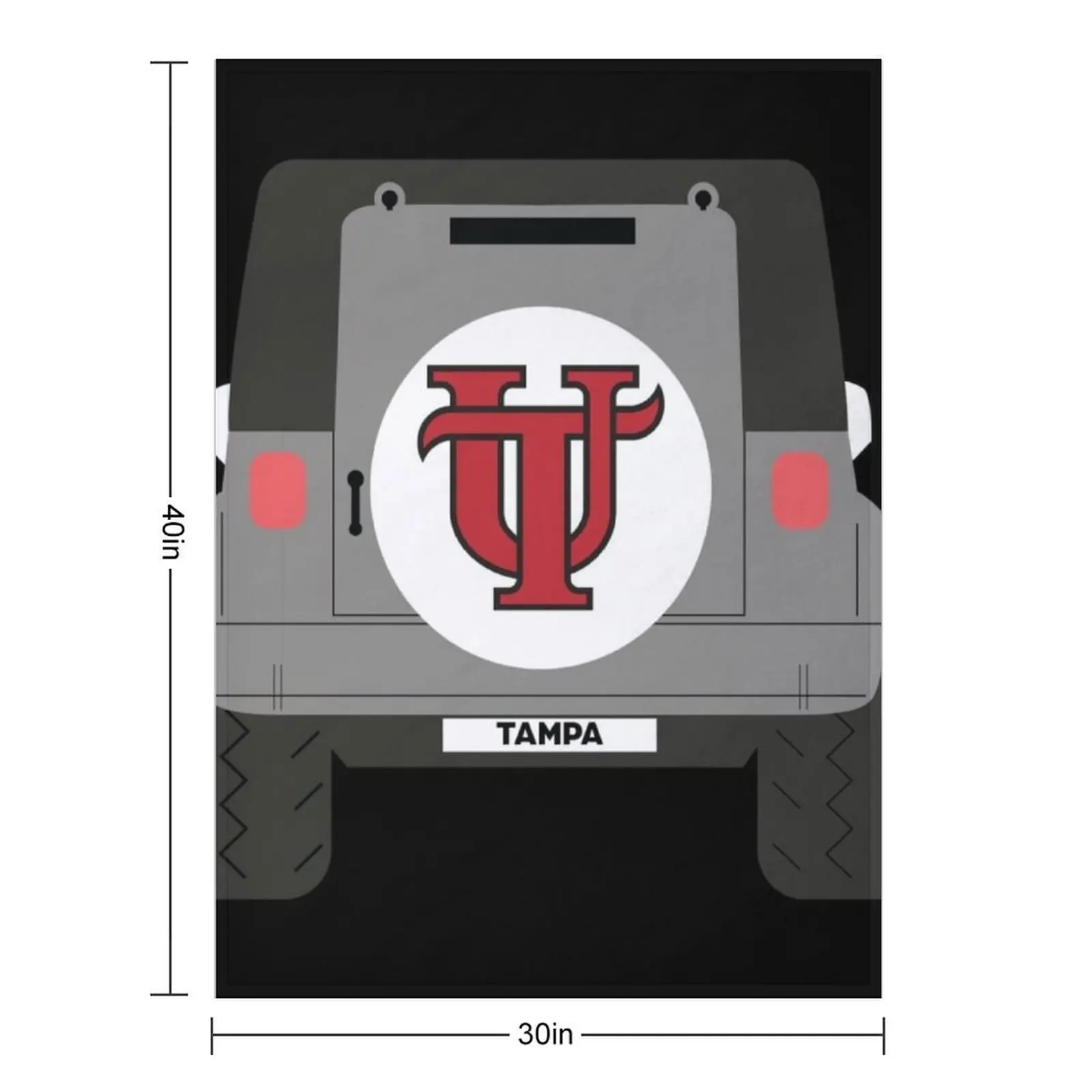 utampa car design black Throw Blanket Plush funny gift Fashion Sofas Stuffeds Thermals For Travel christmas gifts Blankets