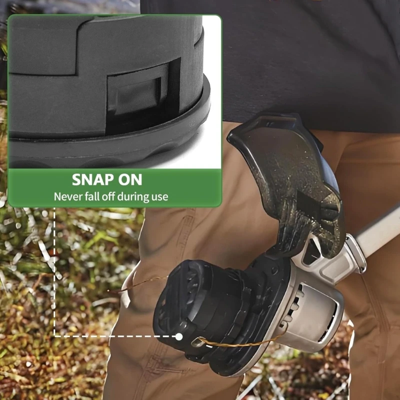 Coperchio e molla dei tappi per testa del trimmer a 2 pacchetti per compatibili con parti QuickFeed con DCST922P1 DCST922B