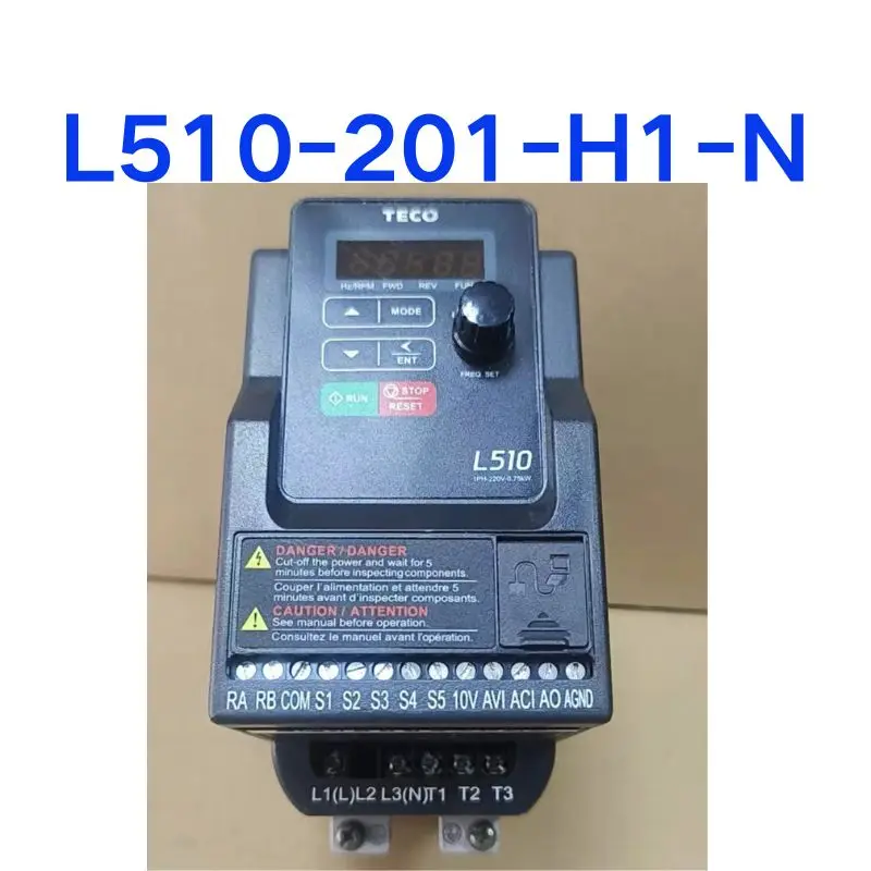 

Used inverter L510-201-H1-N 0.75kw tested OK and functioning properly