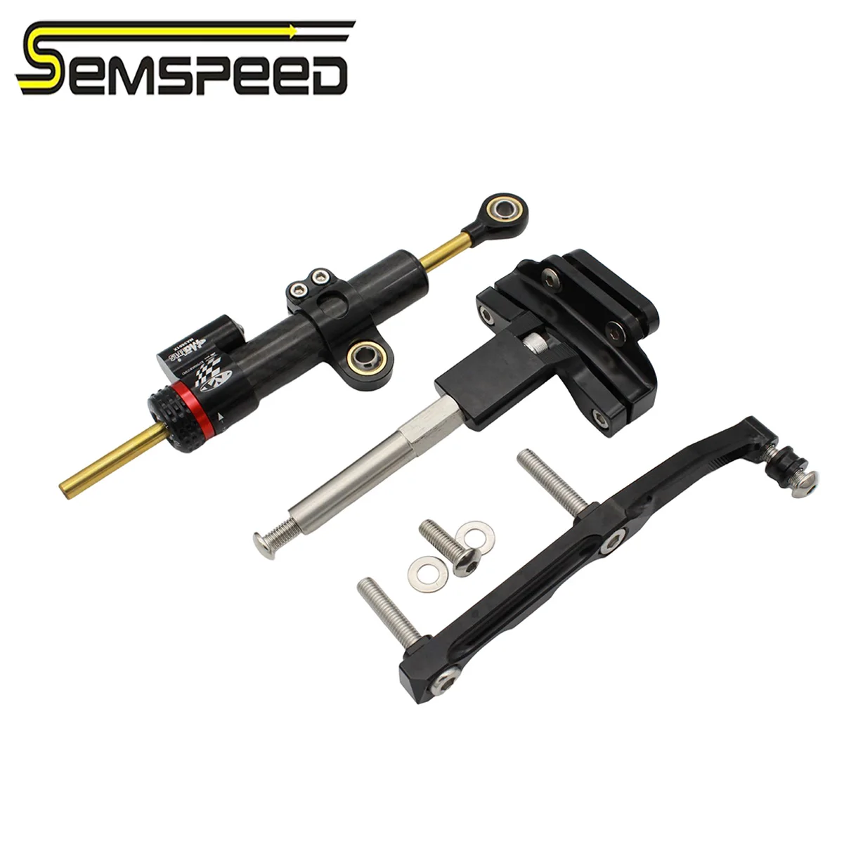 

Semspeed Carbon Fiber Directional Damper Stabilizer For Yamaha MT09 2016-2020 Shock Absorber Steering Dampers Mount Bracket