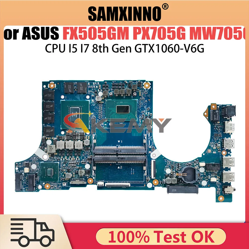 

FX505GM Laptop Motherboard For ASUS FX505G FX705GM PX505G MW505G FX86FM PX705G MW705G i5 i7 8th Gen CPU GTX1060 V6G