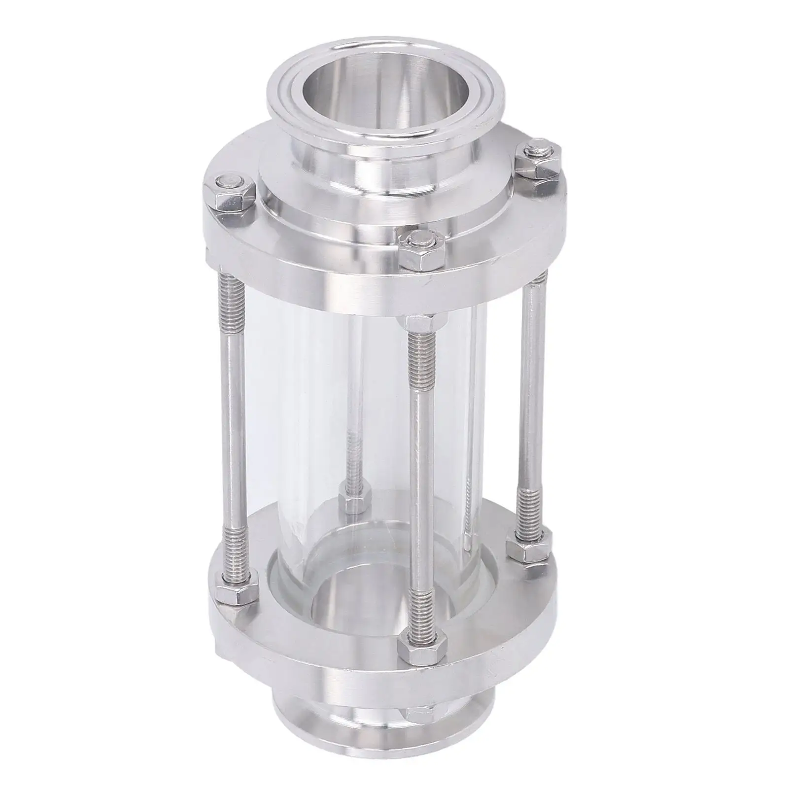 304 Stainless Steel Sight Glass - Food Grade Omnidirectional Observation with Clamp End for Sanitary Applications