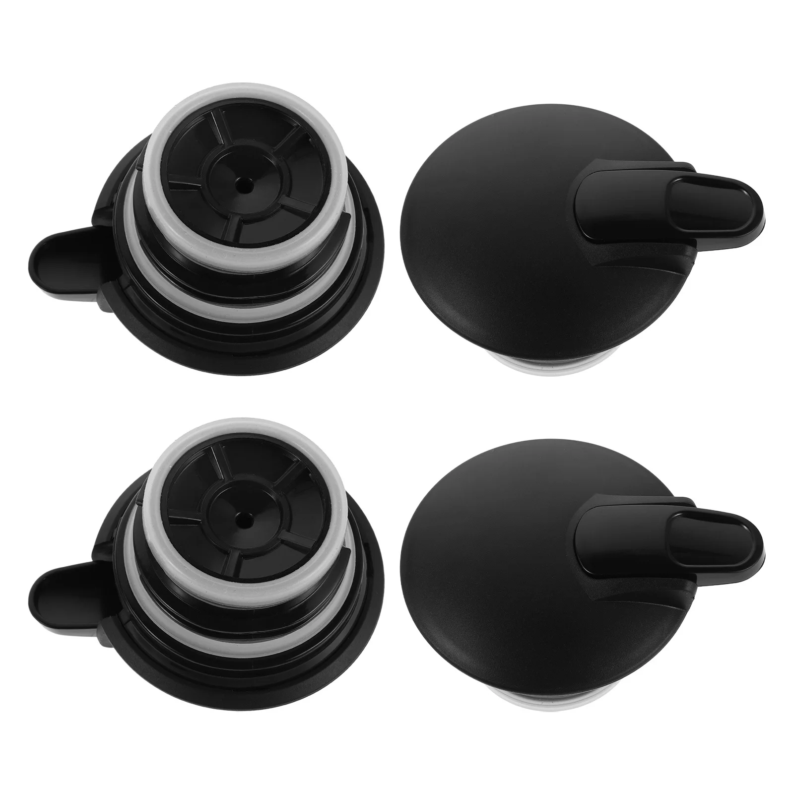 4 قطعة غطاء Carafe استبدال مقاومة للحرارة مختومة غطاء قدر مانعة للتسرب الزجاج Carafe العلوي لصانع مادة Pp الحرارية