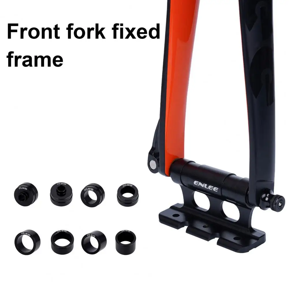 

Heavy-duty Bike Fork Holder Heavy Duty Aluminum Alloy Bike Fork Mount Carrier for Car Roof Quick Release Thru Axle Road Mountain