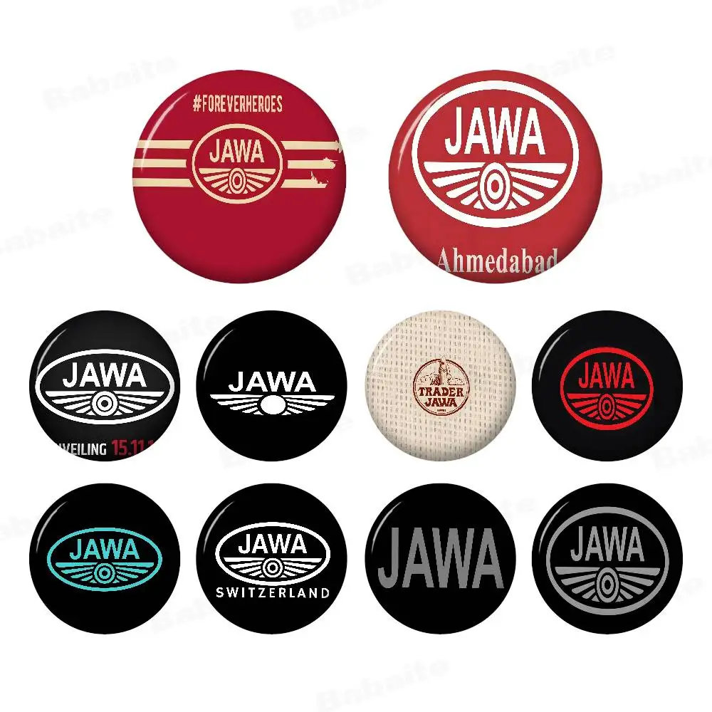 J-Jawa Motorcycle Logo Anime Brooches Cute Cartoon  Badge Jacket Jeans Lapel Pin Gift Accessorie