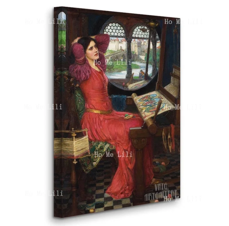 John William Waterhouse I Am Half-Sick Of Shadows Said The Lady Of Shalott Canvas Wall Art Print