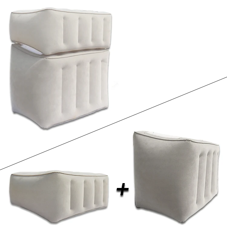 Layered Inflatable Leg Support Pillow - Adjustable Angle, Suitable for Office and Home Rest