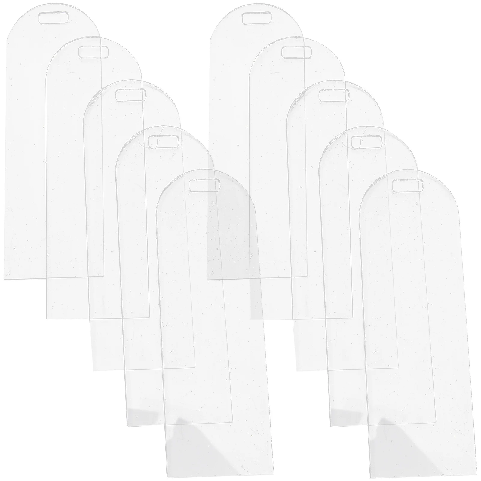 10 Pcs DIY Blank Bookmark Acrylic Rectangular Bookmarks Page Marker Gift Clear Blanks Bulk Student