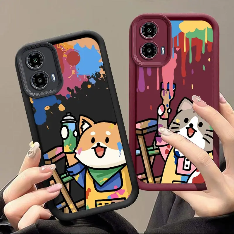 G34 Little Painter New Sky Eye Phone Case For Motorola Moto G34 Shatterproof Camera Protection Moto G34 Soft Back Cover