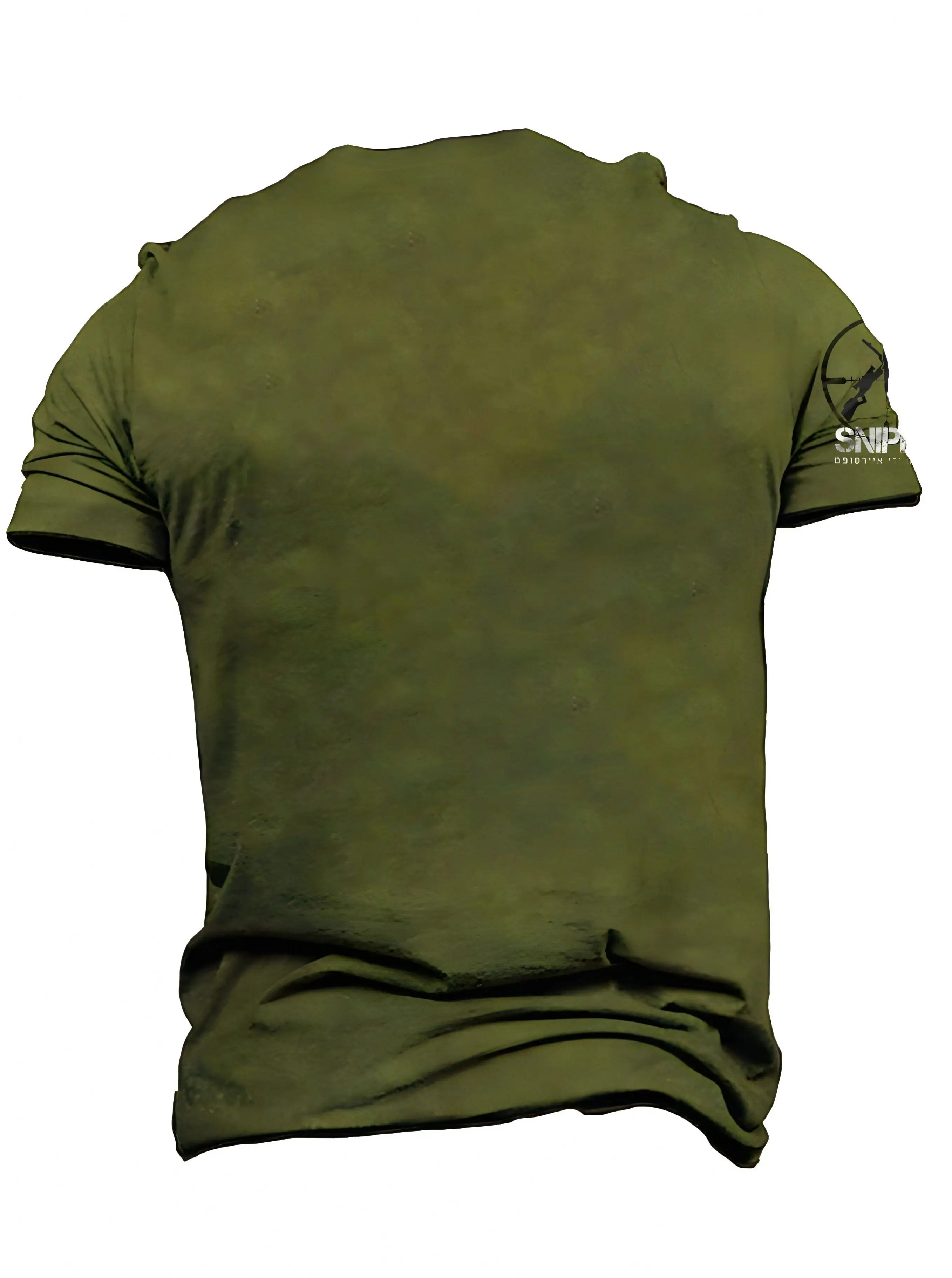Sniper Graphic with Crosshair & Rifle Design-100% cotton summer O-neck short sleeve casual printed men's T-shirt.