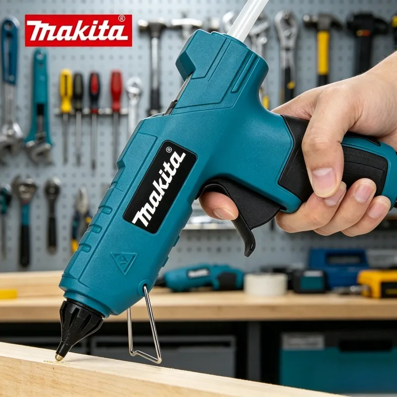 

Электрический ручной клеевой пистолет Makita для ремонта и DIY, термопистолет для сварки, с насадкой против ожогов, 18В, беспроводной инструмент