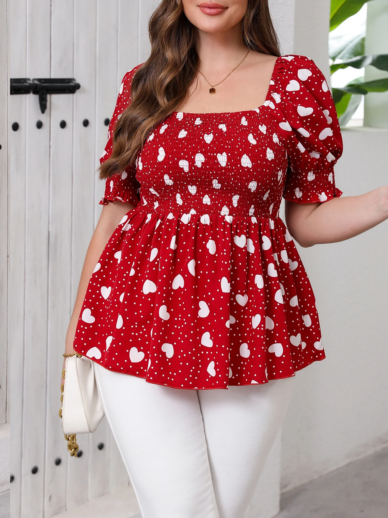 Women's Plus-Size Elegant Hear - đánh giá và giá Summer Upf Clothing