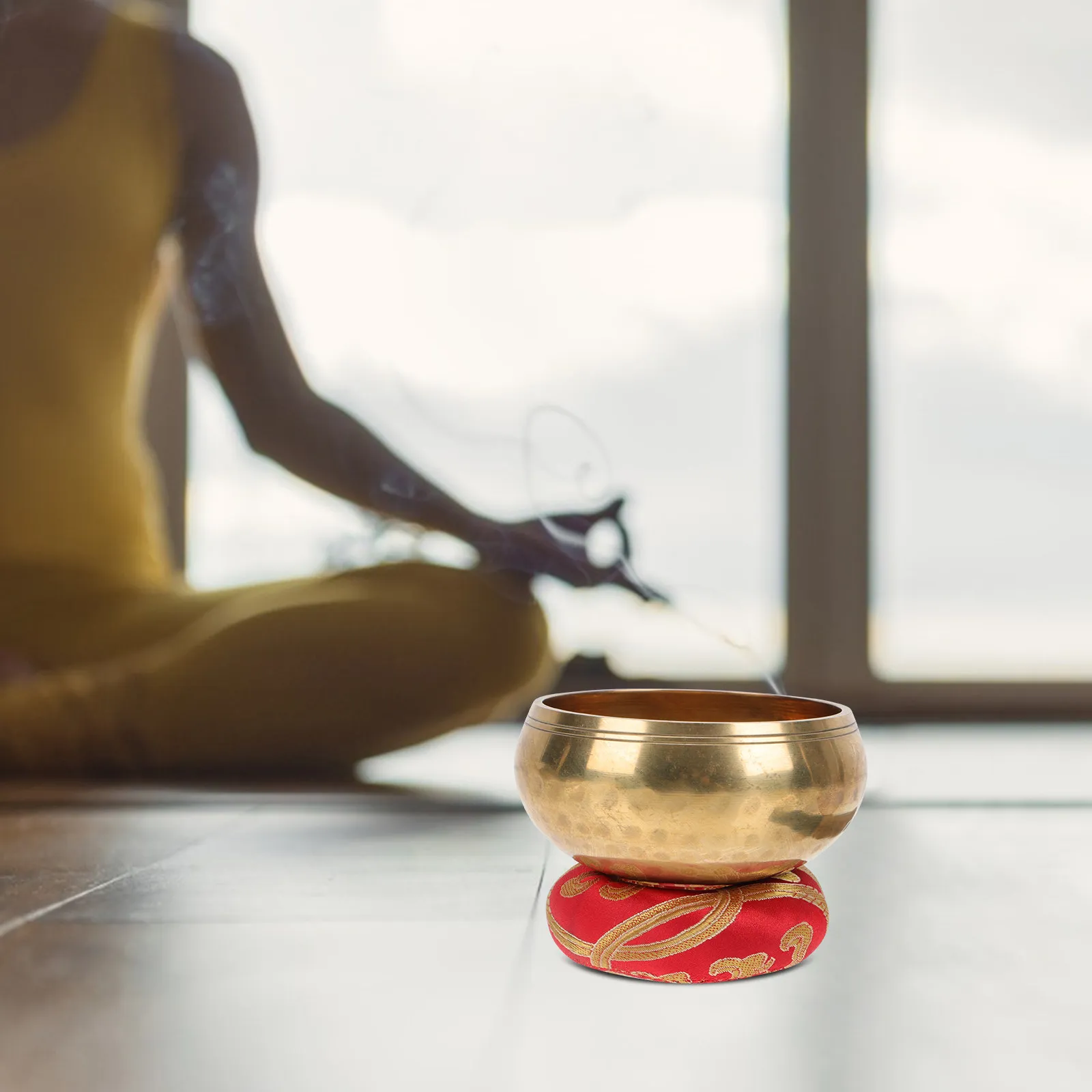 

Набор тибетских медных поющих чаш Будды для медитации, йоги, целительной терапии, релаксации, декора буддийского храма