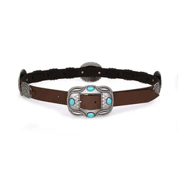 Rock Retro Heavy metal banda cowboy cowgirl Cintos de Ladie Cintura Decorativa Cintura Hit hot Pung Pu Couro Para Jeans Acessórios