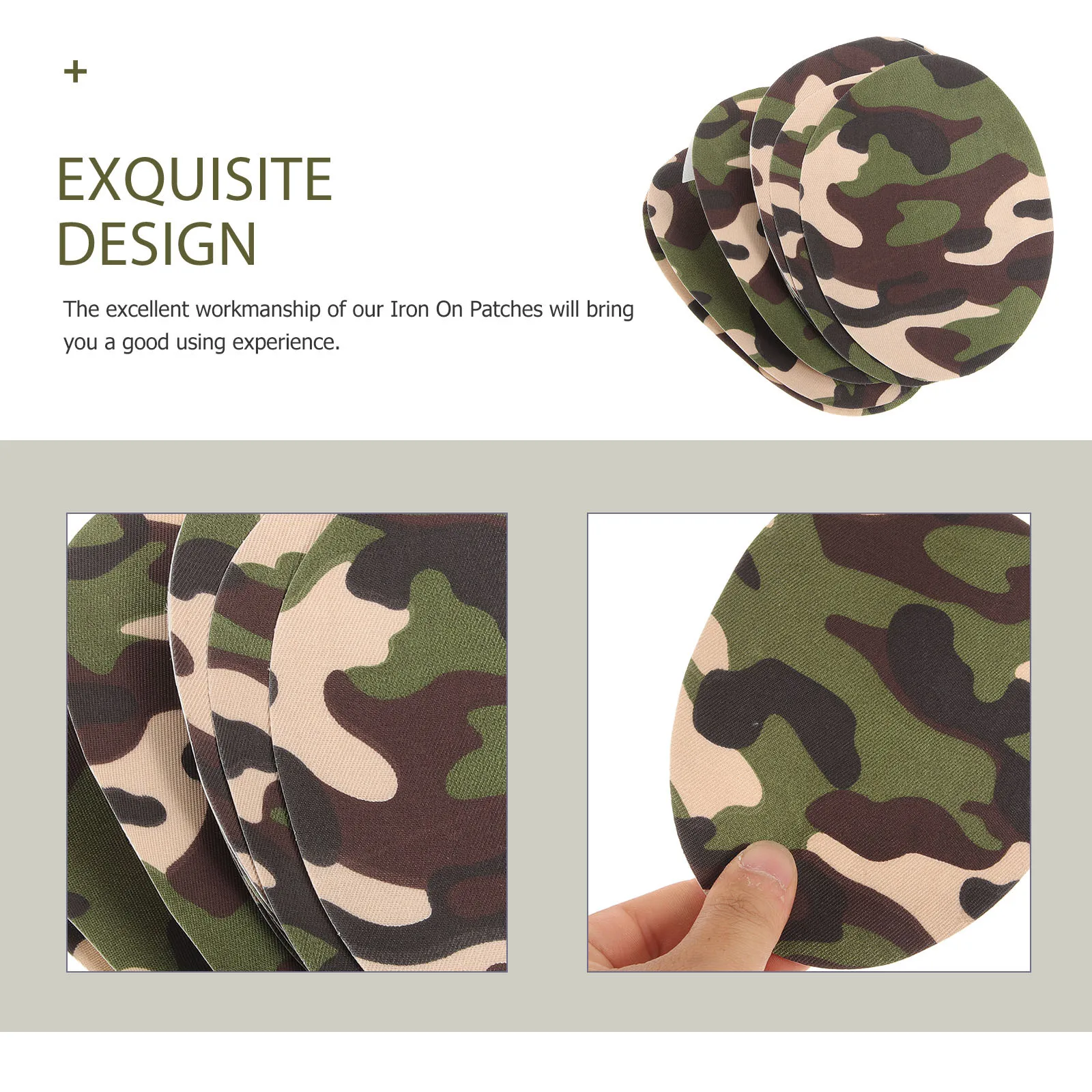 

10Pcs Polyester Iron on Patches Clothes Repair Patches Jackets Jeans Bags Hats Durable DIY Decoration Clothes Decors