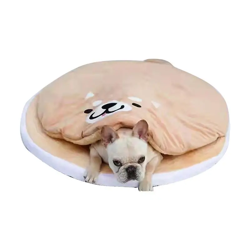 

Round Pet Bed For Dog Cat Puppy House Warm Mat Winter Blankets Anti-Stress Cat Dog Bed Pet Kennel Accessories Dog Bed Cushion