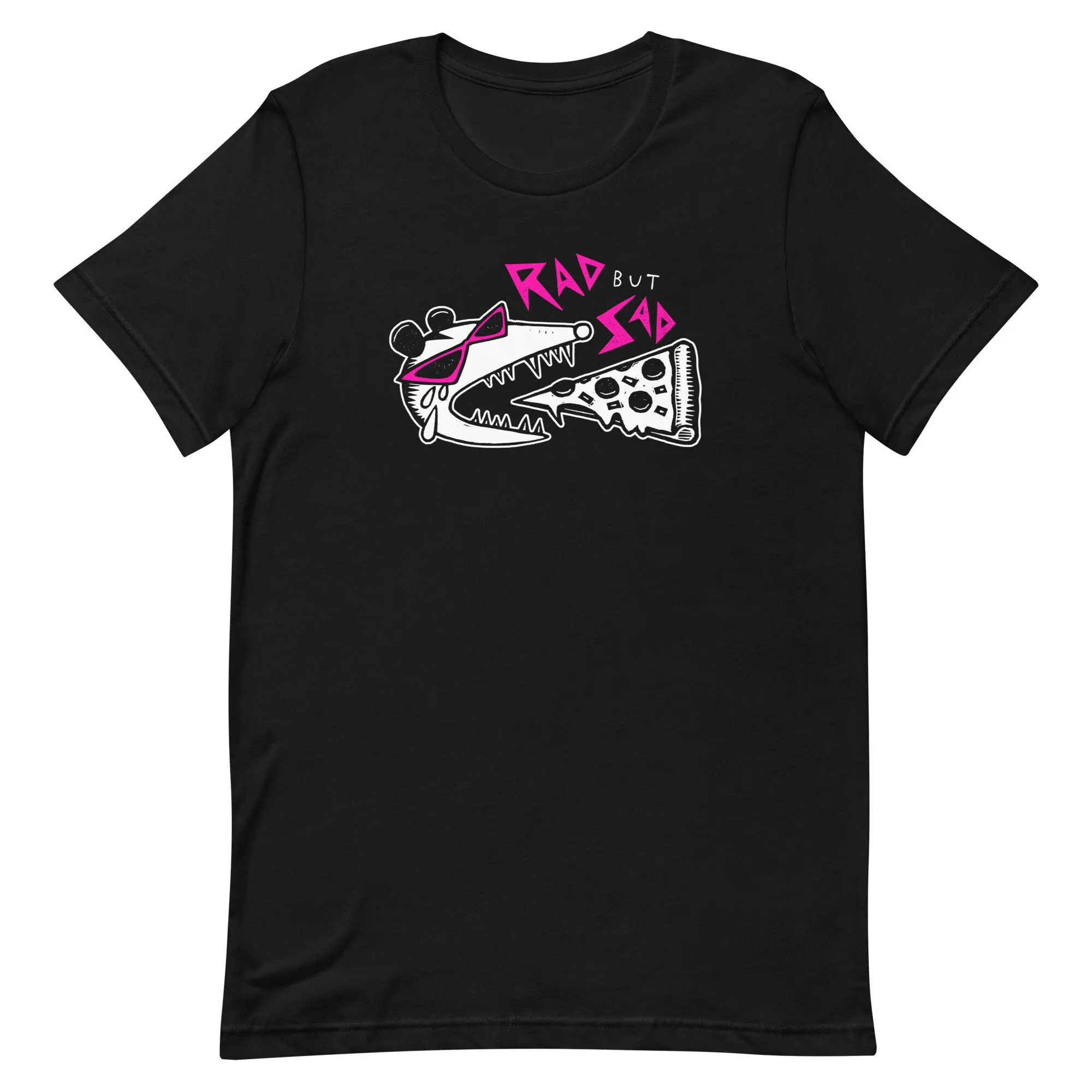 Rad aber traurig Pizza Opossum Unisex T-Shirt