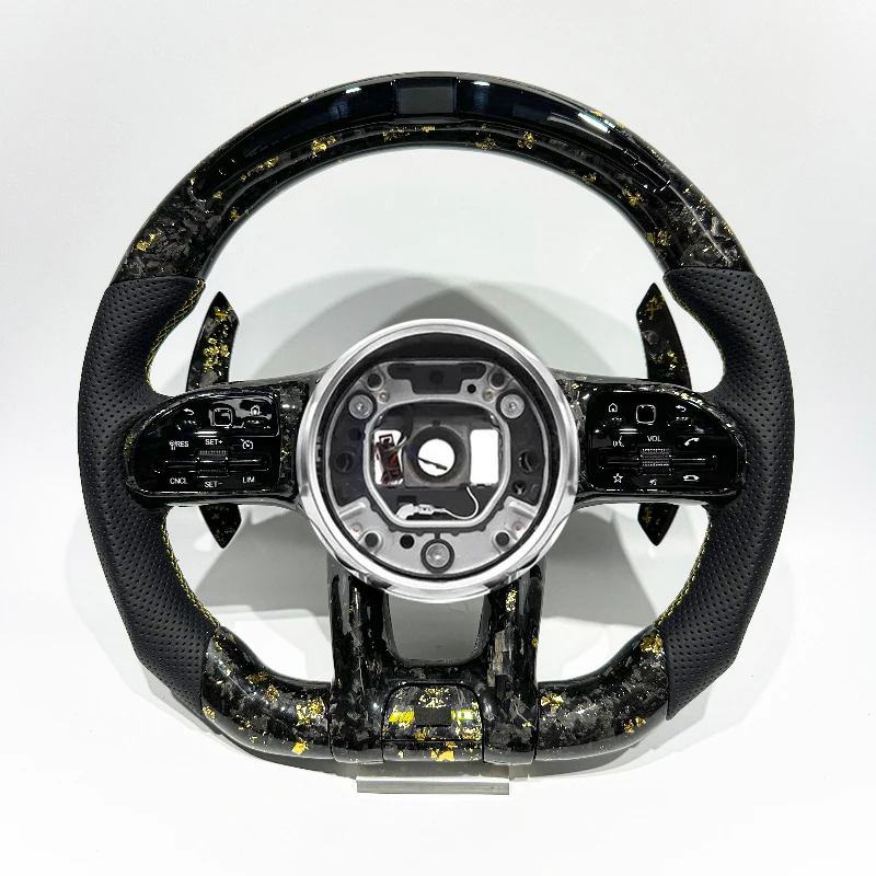 

Модернизированный руль из золотого кованого углеродного волокна для Mercedes Benz E Class W809 W212 W213 C217 W221 W222 W204 W205 C43 C63 AMG