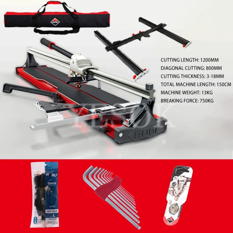 New Type X-one-1200 Enhanced Manual Tile Cutter Floor Tile Ceramic Tile Push Knife High Precision Broach Breaking Force 750kg