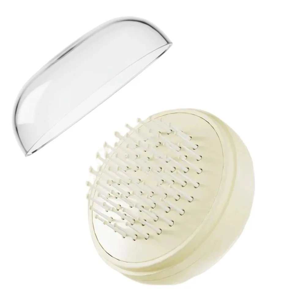 

Самоочищающаяся массажная расческа на воздушной подушке в один клик, антистатическая с зеркалом, портативная расческа для волос, пылезащитный чехол, защита от узлов