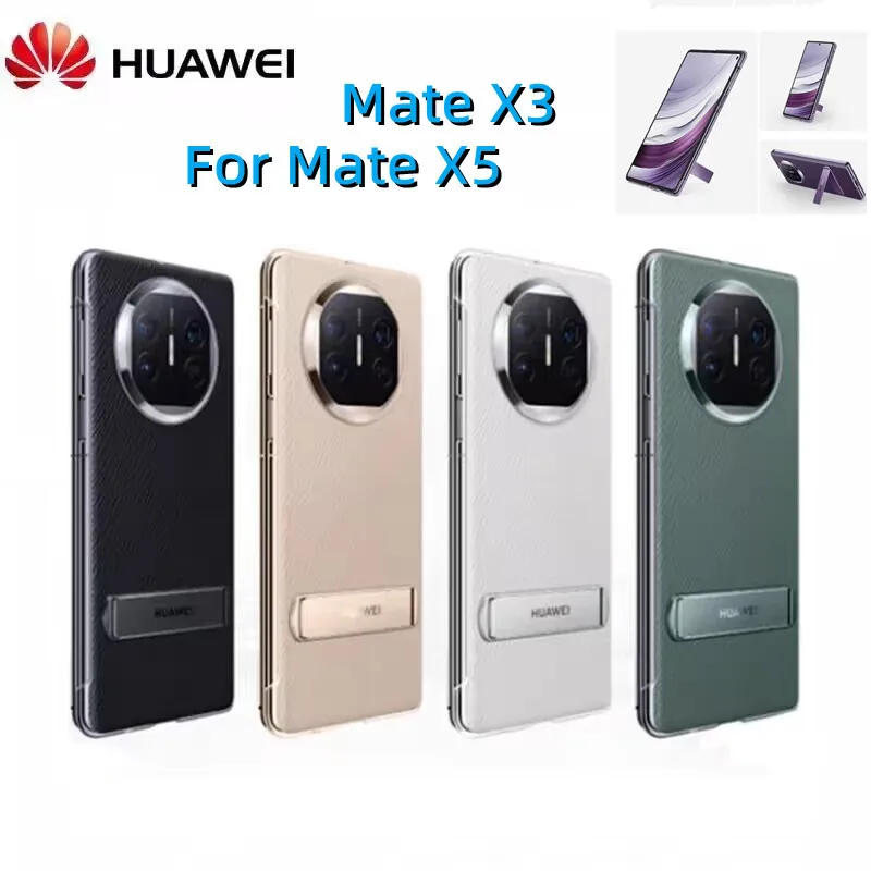 Funda de teléfono móvil Original Huawei Mate X5 X3, carcasa de cuero PU, abatible, ultrafina, protectora trasera, a prueba de golpes, parachoques y caja