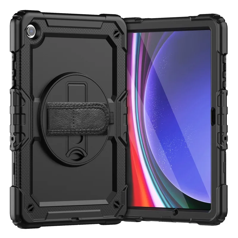 Tablet Hand Strap Case For Samsung Galaxy Tab S9 Ultra S9 Plus S9 Heavy Duty Holder Stand Protective Cover Shockproof Armor Case