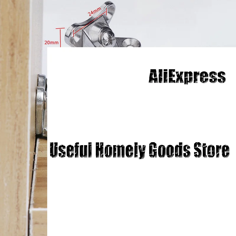 5 pezzi Staffe angolari Viti Connettore di supporto a farfalla a forma di L Elementi di fissaggio combinati rimovibili Codice angolo staffa ad angolo retto