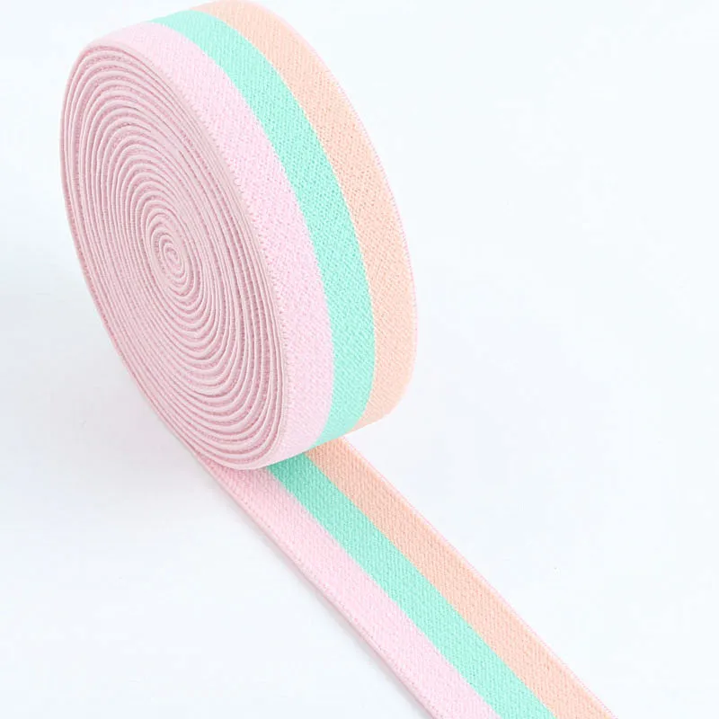 Lattice Elastic Bands 25MM Stripe Elastic Ribbon for Headwear Clothing Bags Trousers Rubber Webbing DIY Sewing Accessories