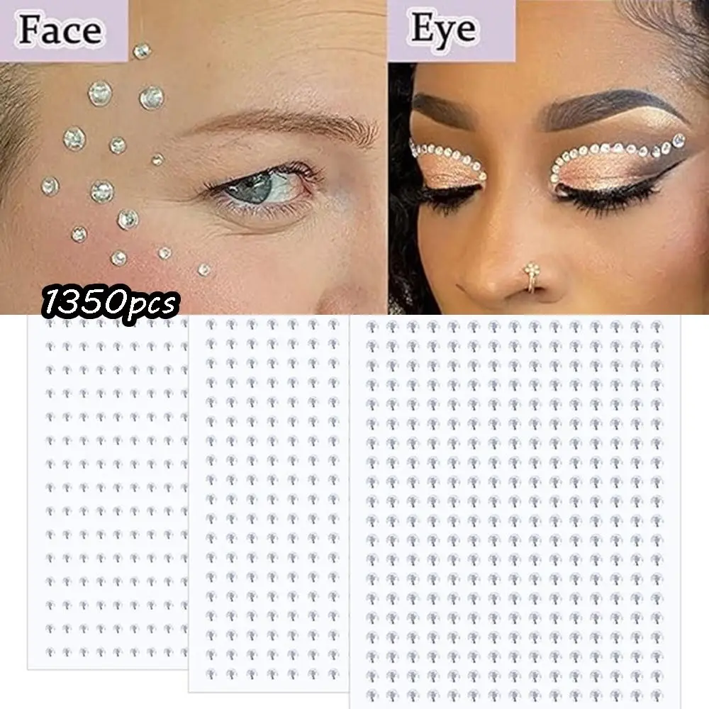 Mix 2/2.5/3mm Hair Rhinestones Stick Rhinestones Nail DIY Accessories Face Rhinestones Stickers Crafts Self Adhesive