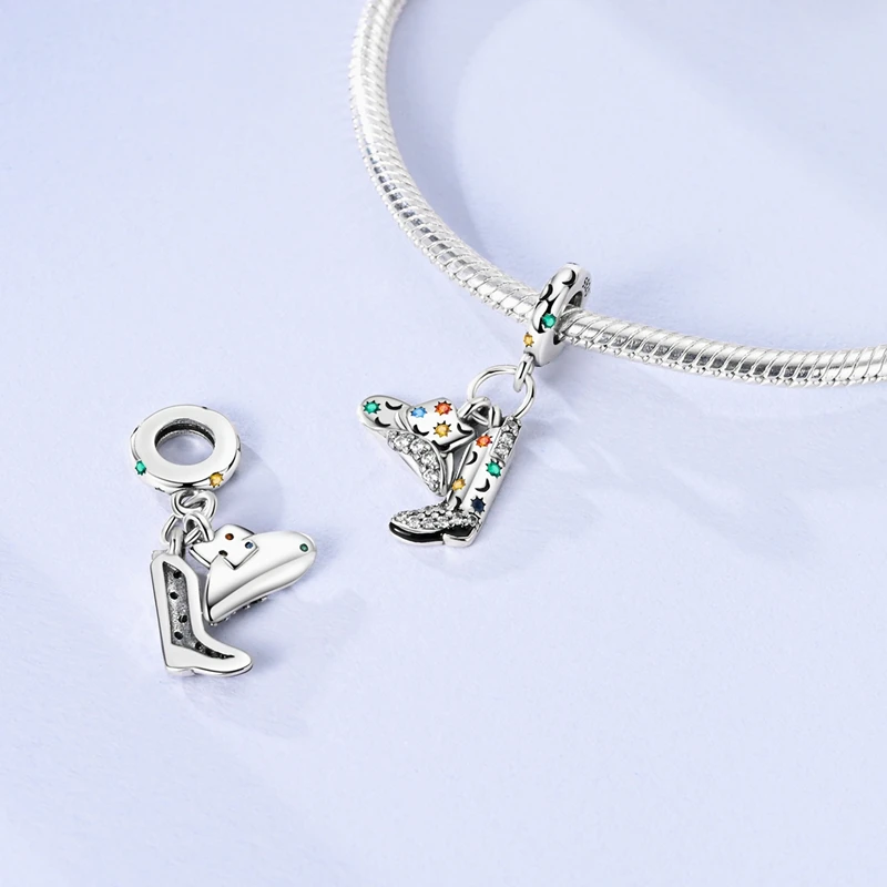 الأصلي سحر الخرز 925 فضة كليب سحر الزركون سيليكون خزر عازل صالح الأصلي سوار DIY سحر النساء المجوهرات