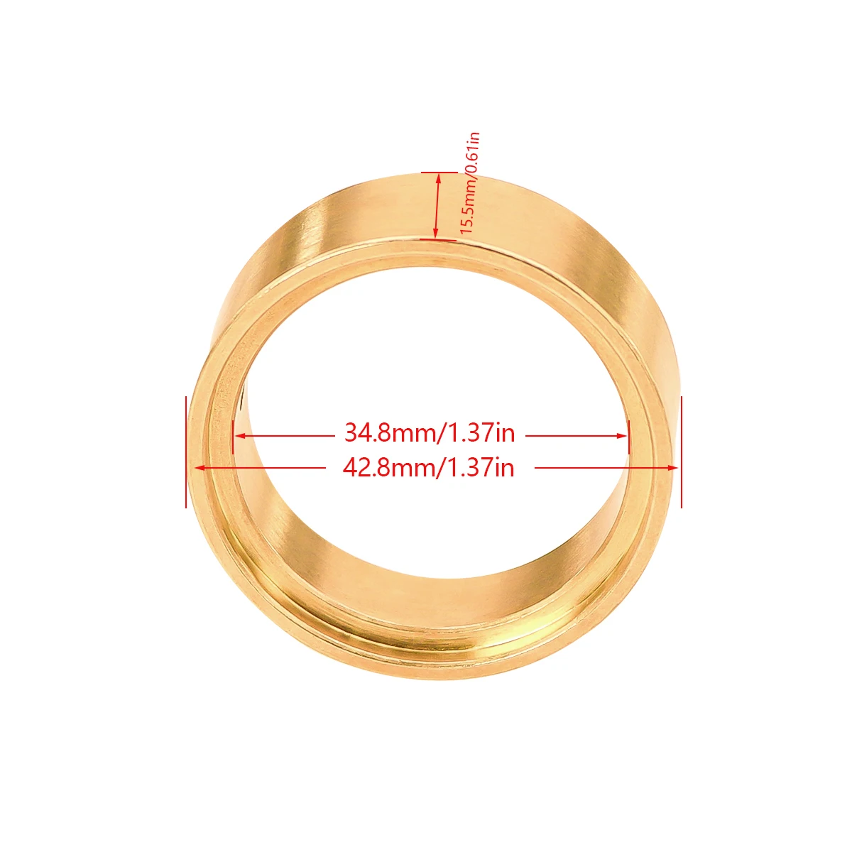 FMS FCX24 Power WAGO Heavy Brass Axle Counterweight Wheel Hub Lnner Ring For RC Crawler 1/24 Beadlock Clamp Rings Upgrades