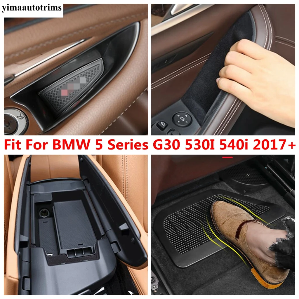 

Front Door Storage Box / Central Control Container / Seat Floor Air Duct Vent Cover For BMW 5 Series G30 530i 540i 2017 - 2021