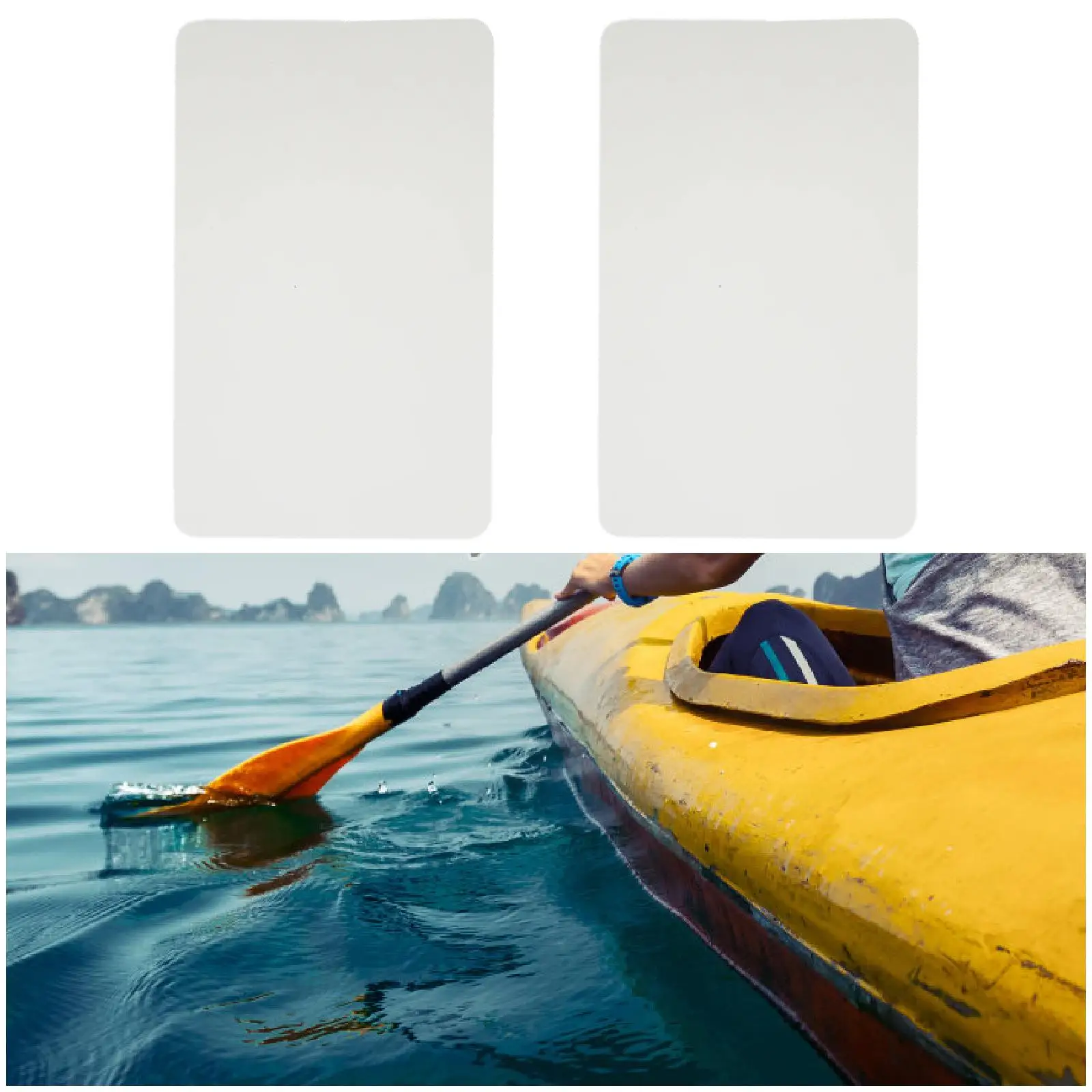 PVC Repair Patch High Density Waterproof Rubber Boat Maintenance Multifunctional Kit for Inflatable Kayak Raft