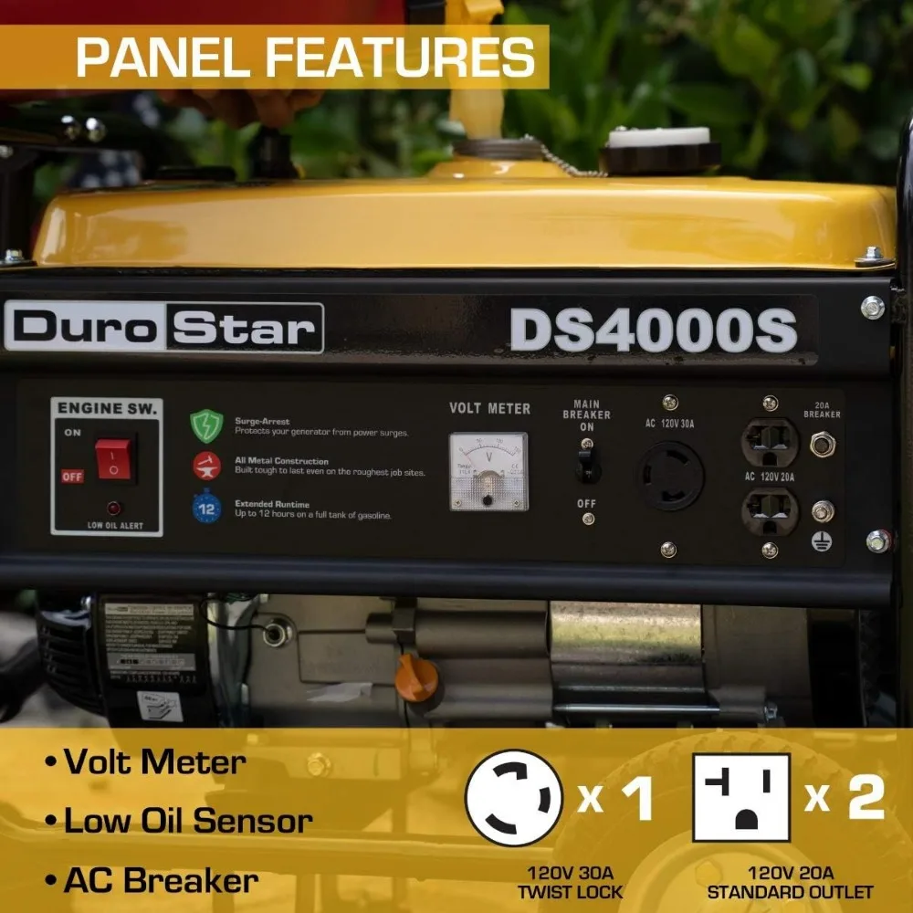 DS4000S Portable Generator, Yellow/Black