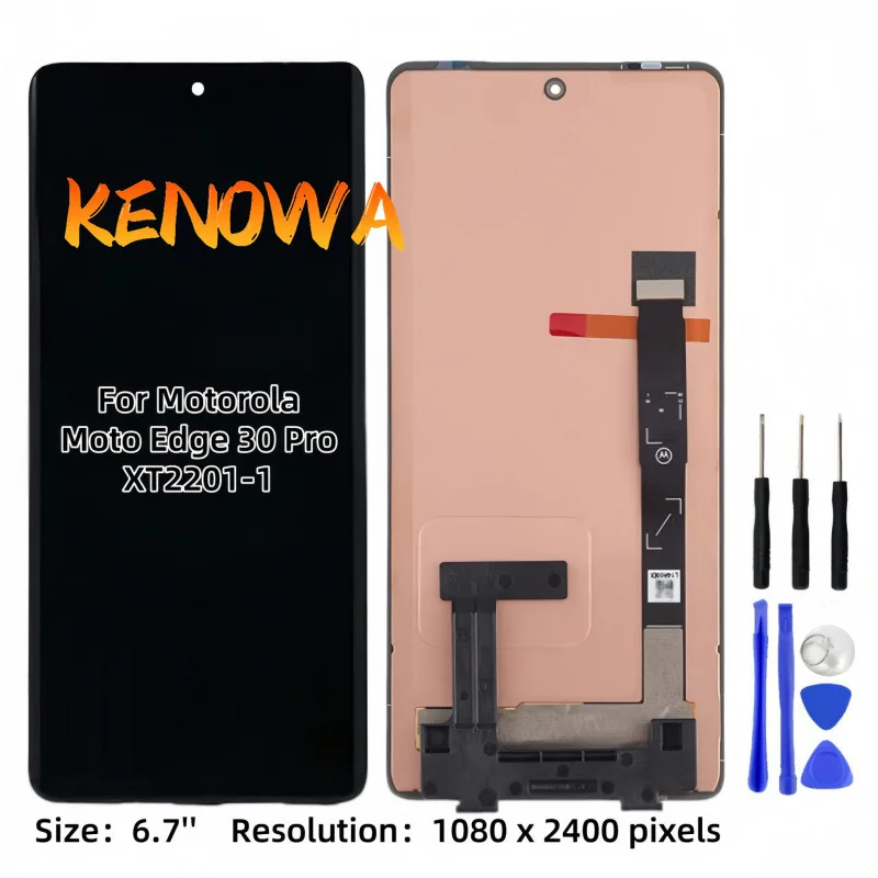 Nueva pantalla OLED de 6,55 pulgadas para Motorola Moto 30 Pro LCD XT2243-2, Panel táctil digitalizador para Motorola Edge 30 pro LCD