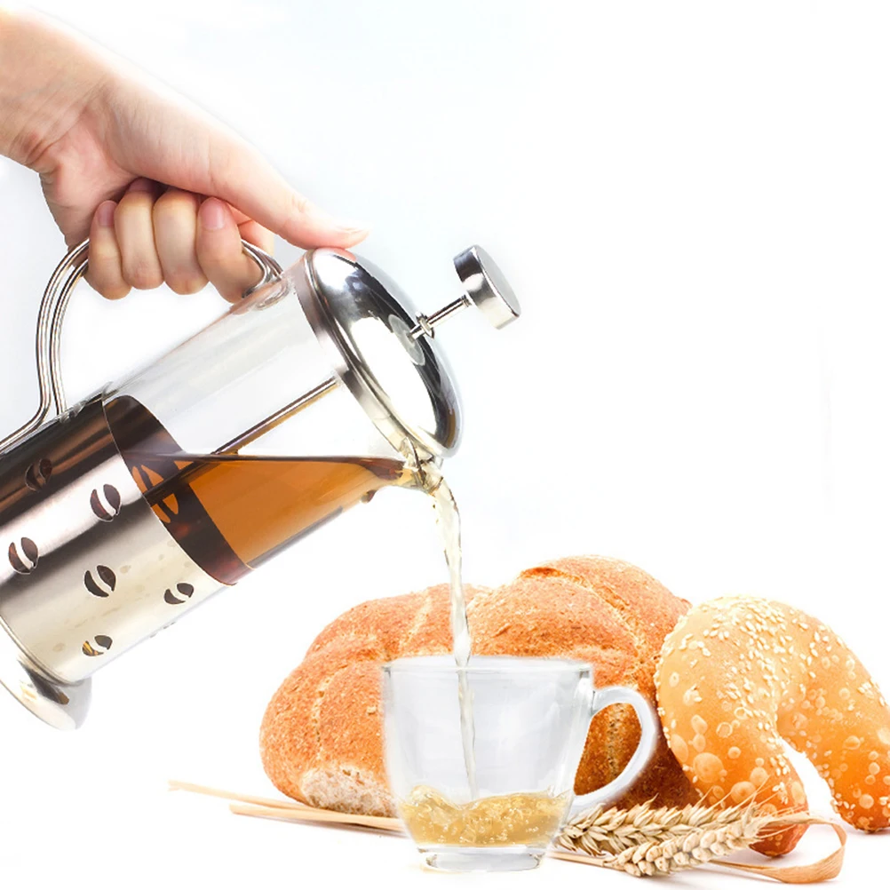 

Stainless Steel Coffee Pot 1000ml Heat Resistant High Quality Graceful Look Perfect for Hot Cold Beverages Tea Coffee Milk Juice