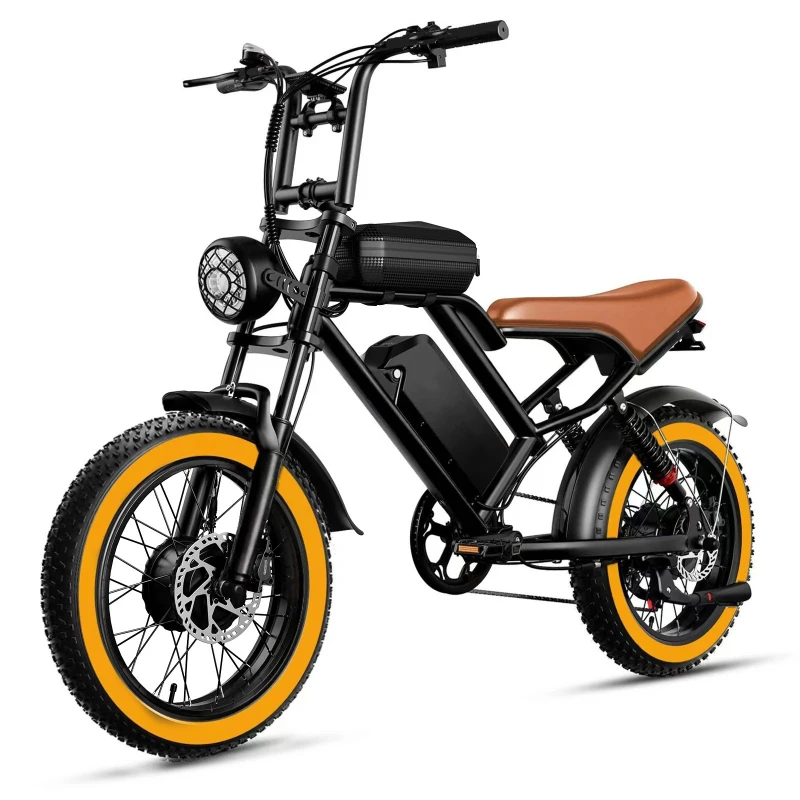 NEW S8Pro HiQiS mountain Electric Bike 2000W Motor 48V 25Ah Battery E-Bike 20 inch Tire 50km/h off road Electric Bicycles image 2