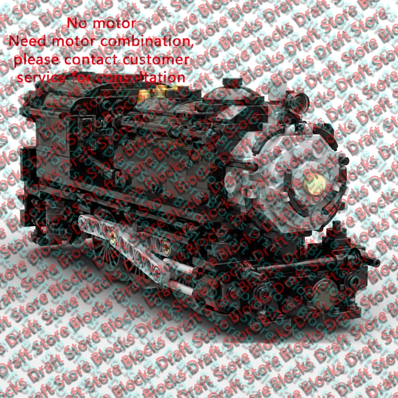 City Car Model MOC Building Bricks Silver Front Steam Train Head Modular Technology  Holiday Gifts Assemble Toys Suit QWERT