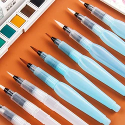 3 Stuks/6 Stuks Aquarel Brush Set Draagbare Verfkwast Water Kleur Pen Schilderij Gereedschap Vulpennen Kunst Benodigdheden Voor Kunstenaar
