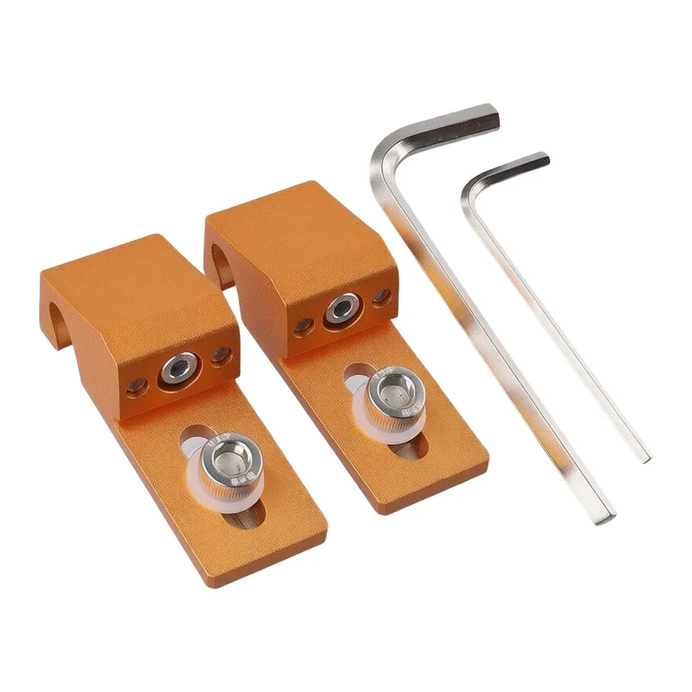 Low Profile T-Track Side Clamps for CNC 3018 Router Aluminum Alloy Construction 55x22x19 mm Serrated Grip Design view 3