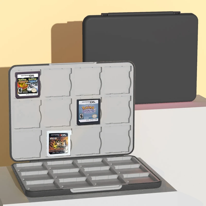 

24-слотовый магнитный силиконовый защитный чехол для 3DS игровых карт памяти, игровых карт, держатель для картриджей, коробка для хранения