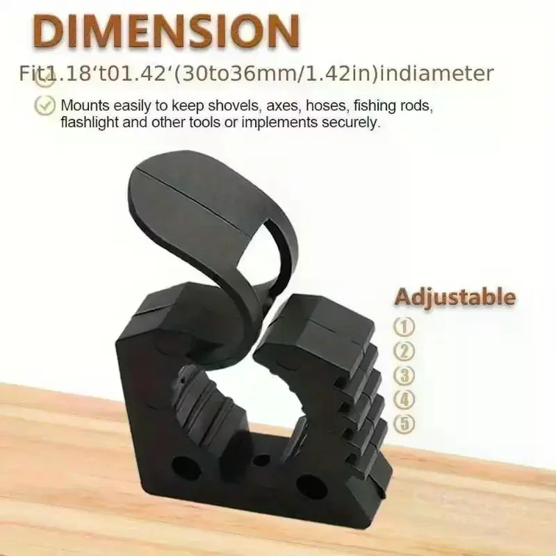 2/4pcs Quick Fist Clamp For Mounting Tools Equipment Rubber Clamp Ideal For Offroad Vehicles, ATV, UTV, Truck Part Accessories