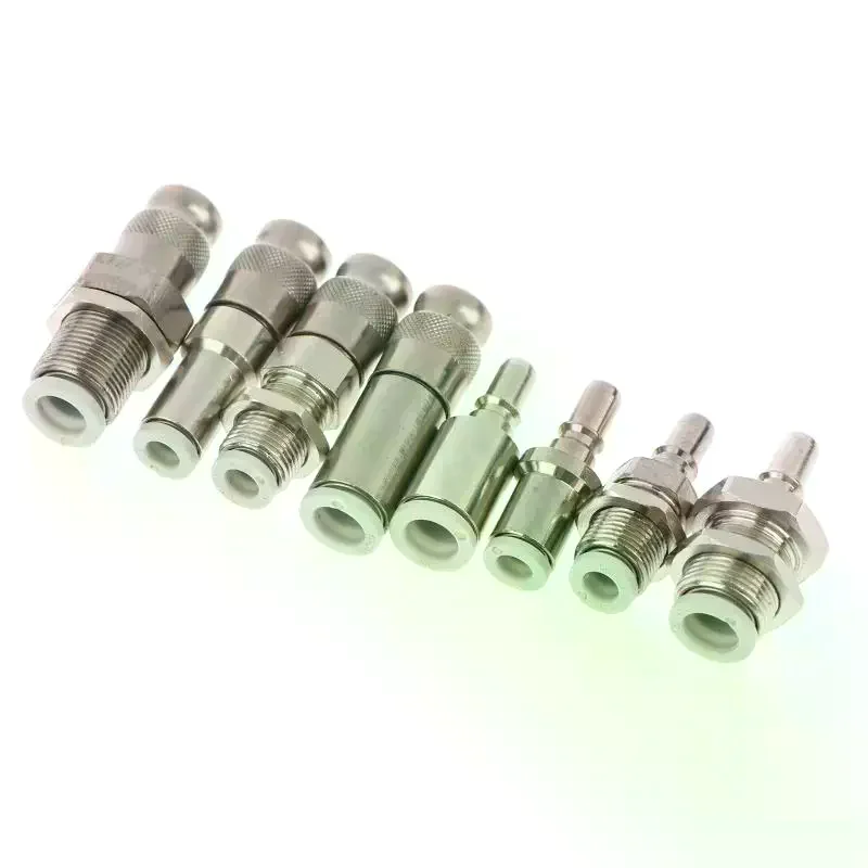 [MA]KK2P/KK2S-04H-06H-04E-06E Tracheal Quick Connector Pneumatic One-way Coupling Brass PU Tube Pipe Joint[MA]
