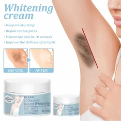 Sob o braço Clareamento Creme para as mulheres Underarm Branqueamento Branquear Cotovelo Joelho Iluminar Peças Íntimas Dark Spots Remover Melanina cuidado