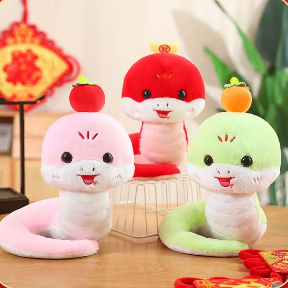 

Cute Snake Plush Doll Toy Soft Chinese Style Snake Year Mascot Toy Animal Pillow Cartoon Lucky Snake Doll New Year Gifts